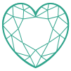 Heart Size 1.00, MM 6.40X6.80 Without Certificate Diamond