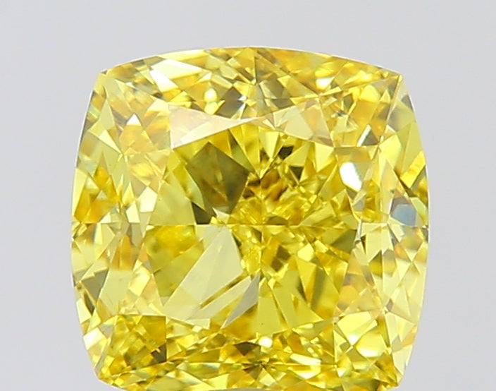 Cushion 5.5 Yellow VVS2  9.39X9.35X6.39