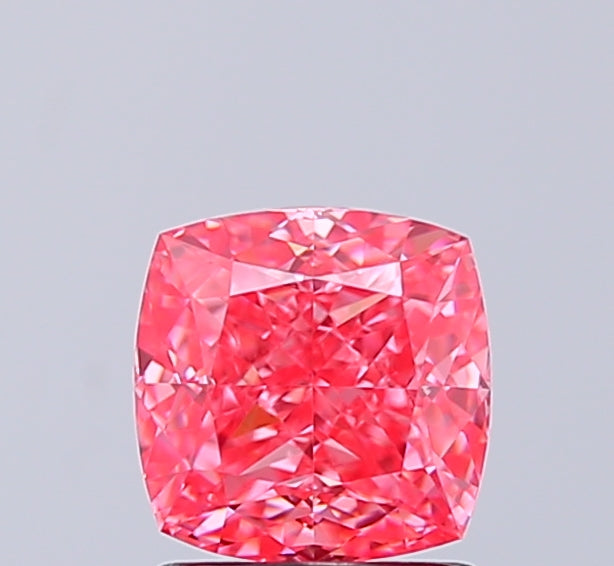 Cushion 1.73 Pink VVS2  6.11X6.11X4.44