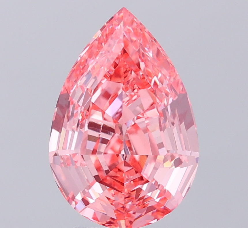 Step Cut Pear  3.79 Pink VVS 2