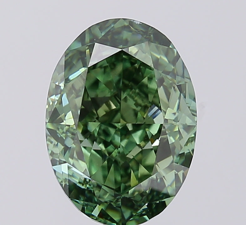 Oval 4.57 Green VVS 2