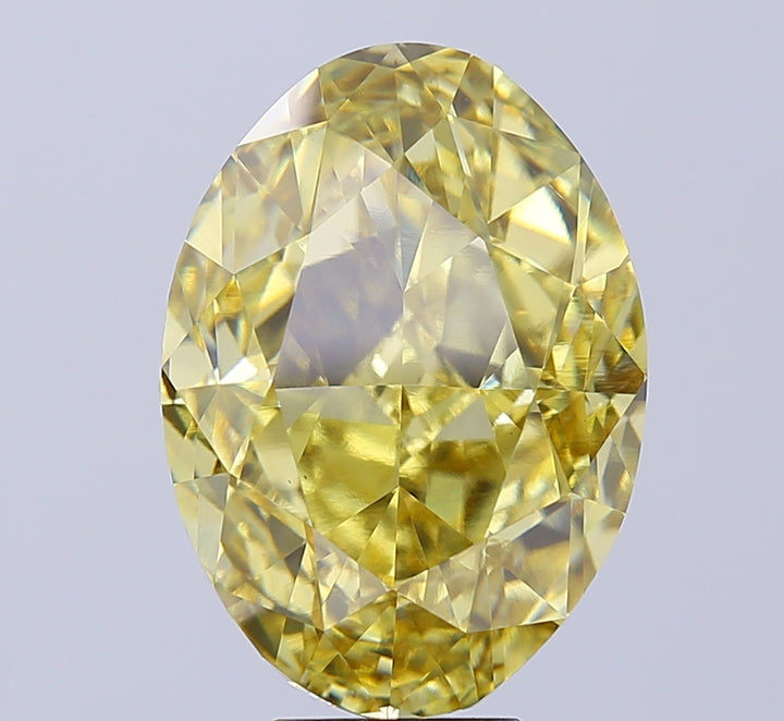 Oval 9.58 Yellow VS1  15.04X10.76X7.37