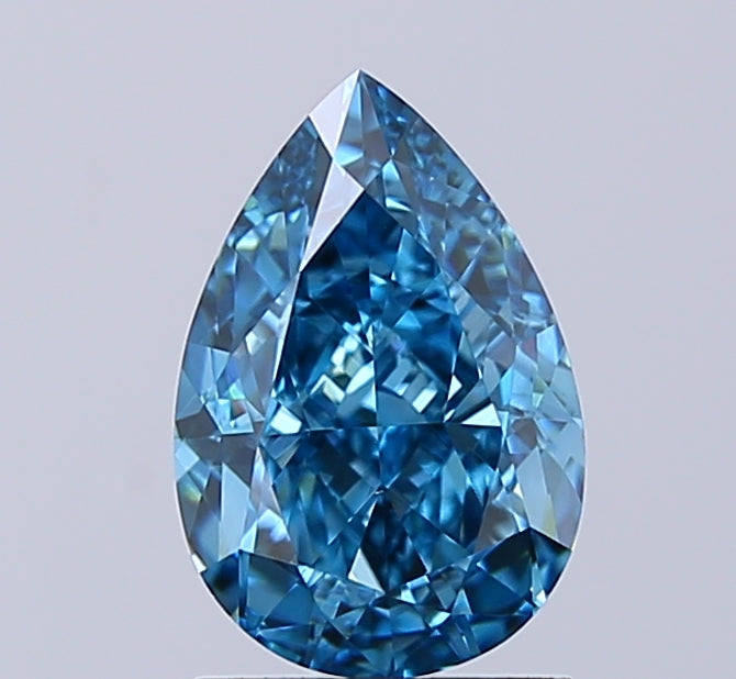 Pear 2.02 Blue VS1  9.51x6.42x4.29