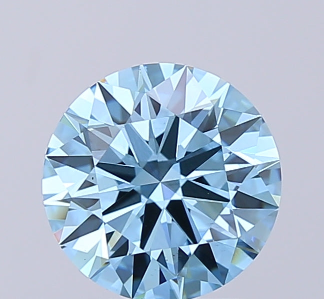 Round 2.05 Blue VS1 Ideal 8.18X8.21X4.96
