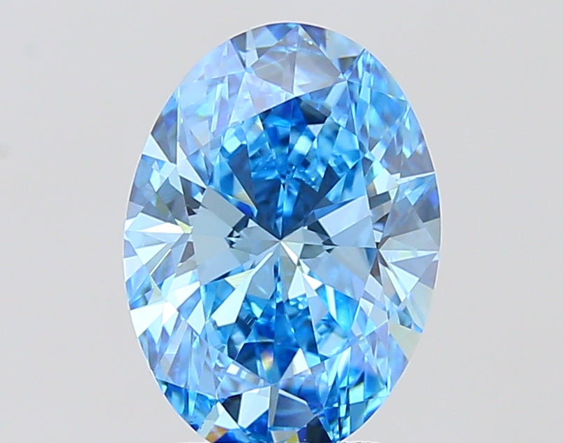 Oval 3.08 Blue VVS2  11.56X8.41X5.13