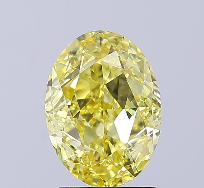 Oval 2.52 Yellow VVS2  9.47X6.97X4.77