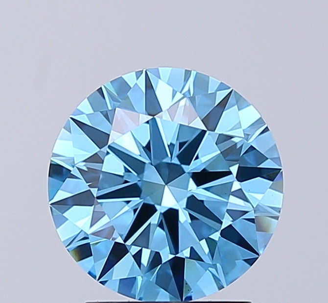 Round 2.02 Blue VS1 Ideal 8.22X8.25X4.90