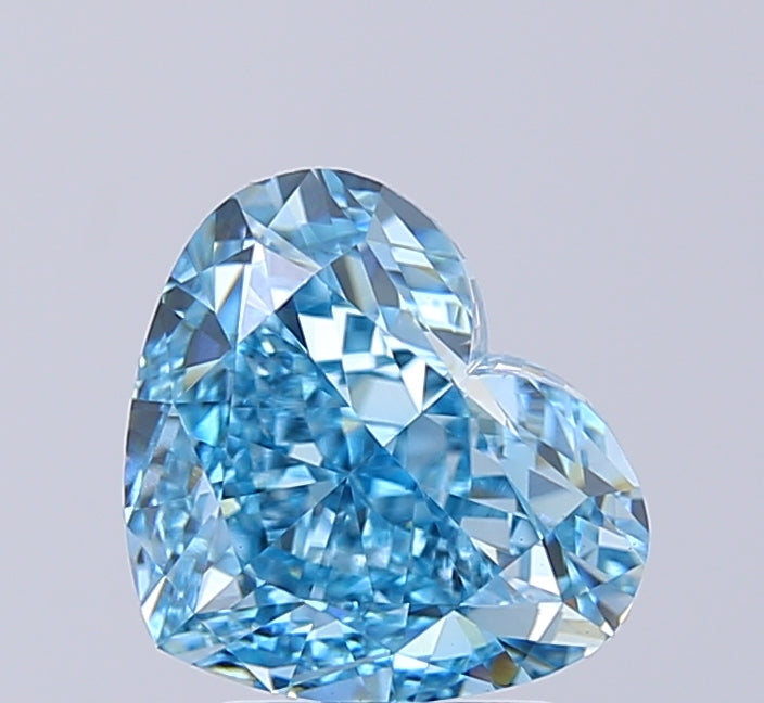 Heart 3.01 Blue VS1  7.72X9.22X5.29