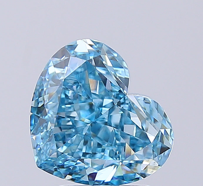 Heart 3.02 Blue VS1  7.86X9.12X5.23