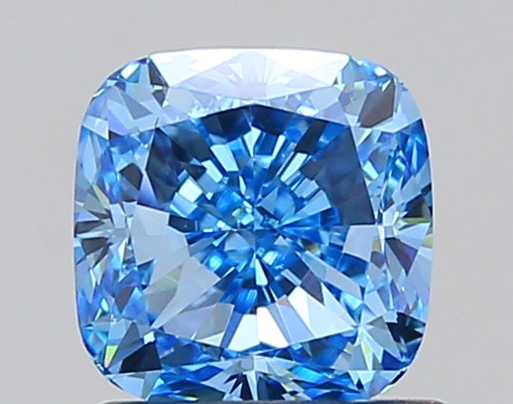 Cushion 1.1 Blue VVS2  5.69X5.67X3.80