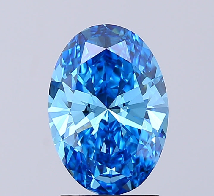Oval 2.02 Blue VS1  10.17X7.09X4.31
