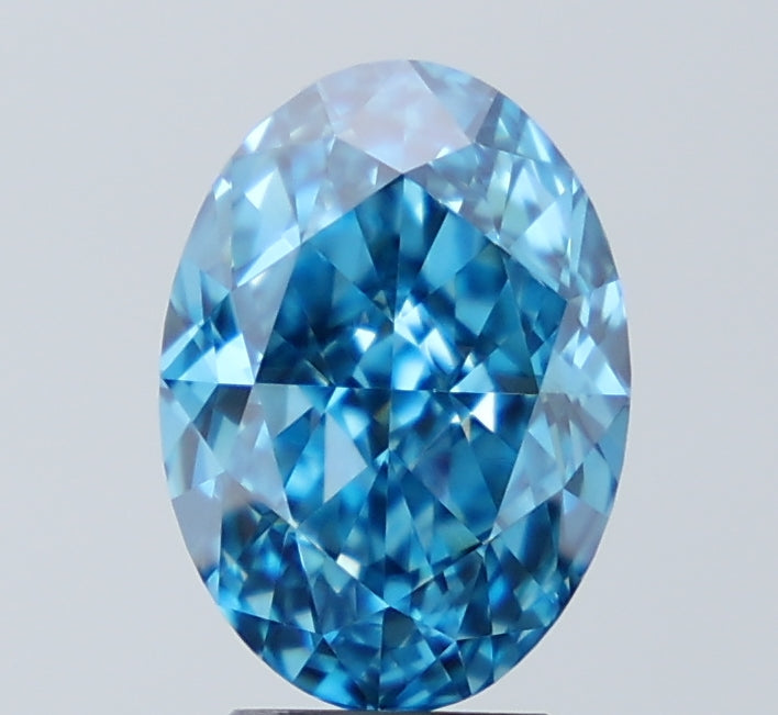 Oval 4.04 Blue VVS 2