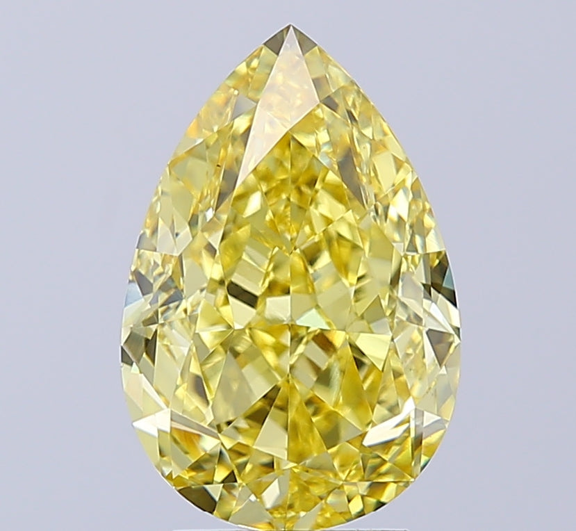 Pear 4.53 Yellow VS1  12.57X8.36X5.77