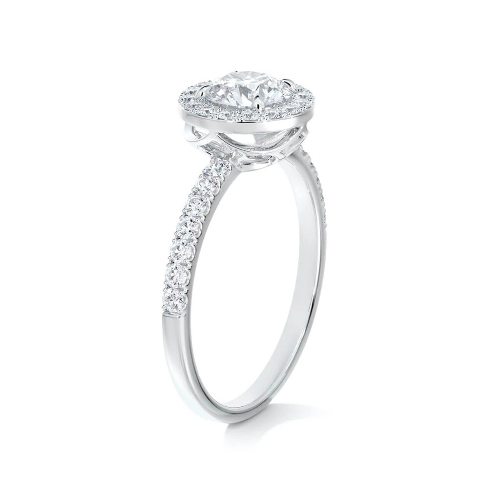 icon halo engagement ring pave diamonds image8 1