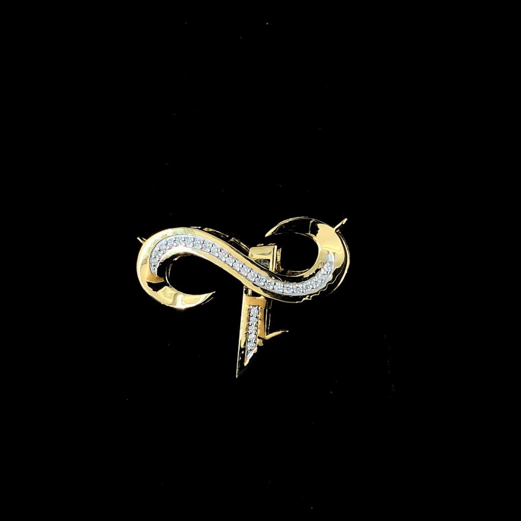 18KT Yellow Gold Infinity Pendant