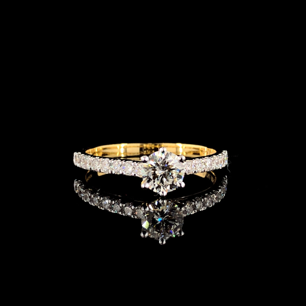 Solitaire Diamond Ring by SK Diam