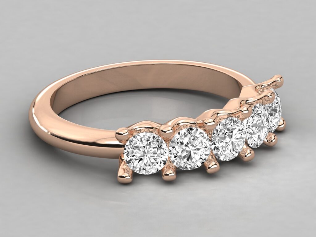 18 KT Gold Diamond Ring For Women