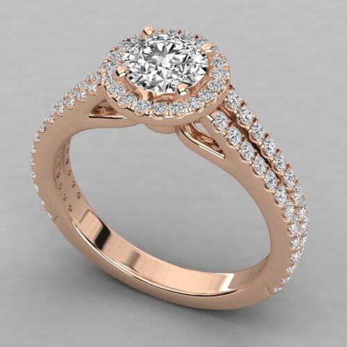 18 KT Gold Diamond Ring For Women