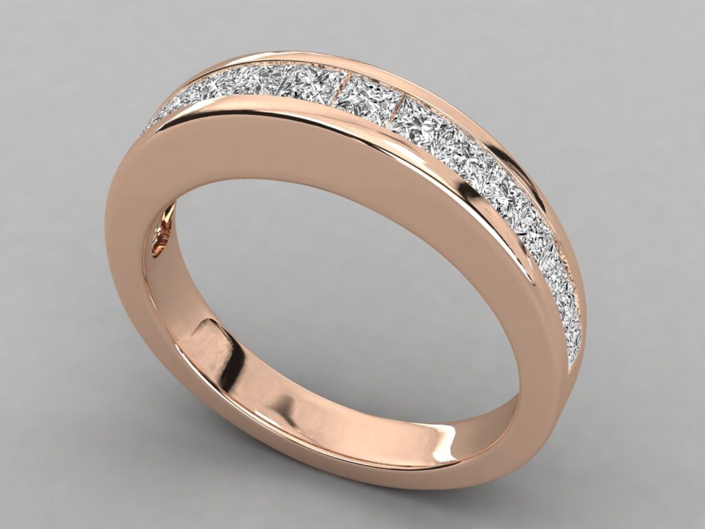 18 KT Gold Diamond Ring For Women