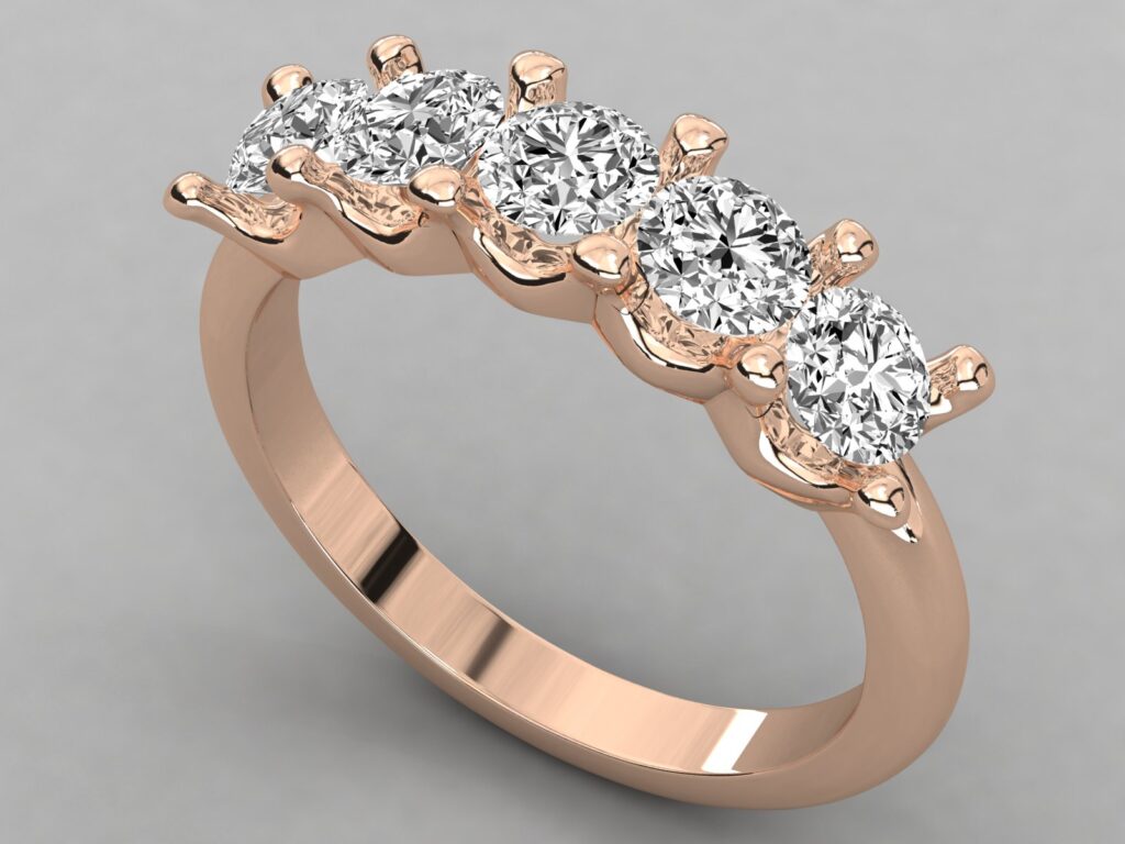 18 KT Gold Diamond Ring For Women