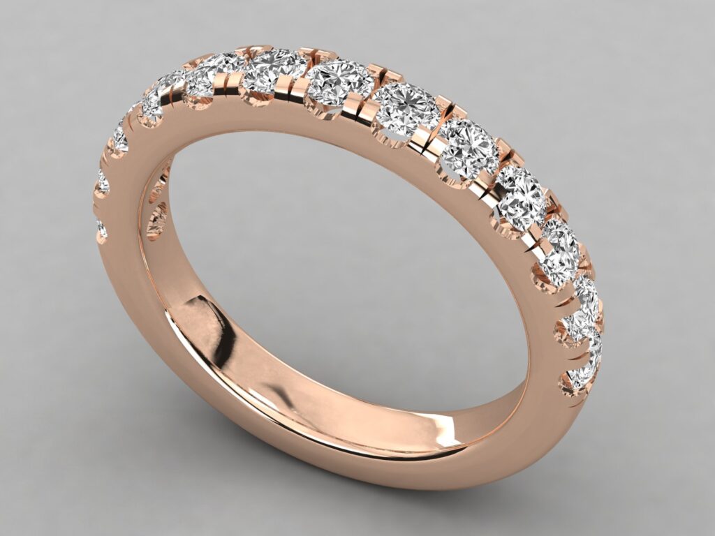 18 KT Gold Diamond Ring For Women