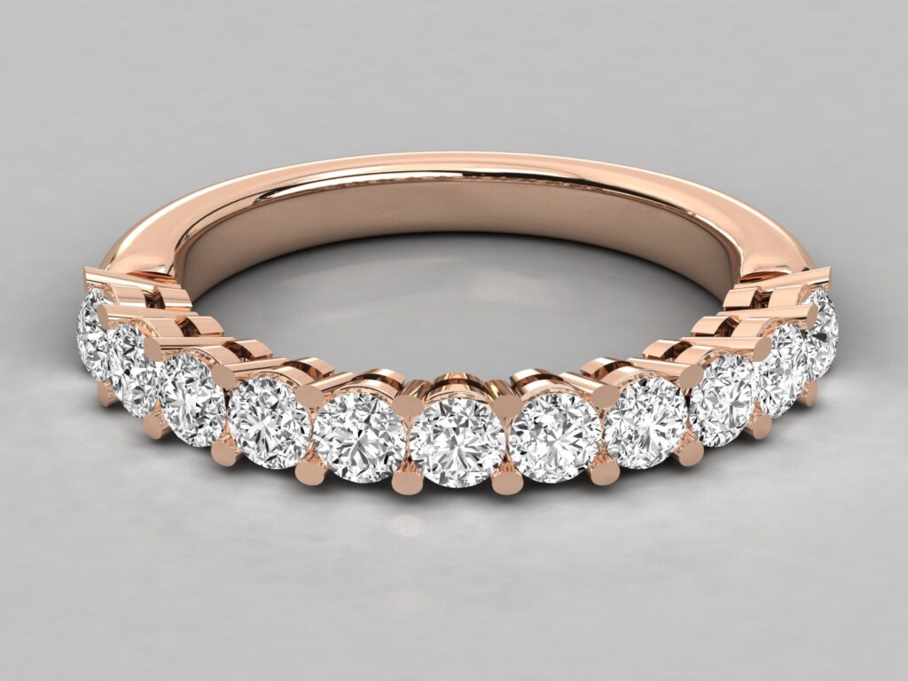 18Kt Gold Ring with 1.11 ct Lab-Grown Diamond