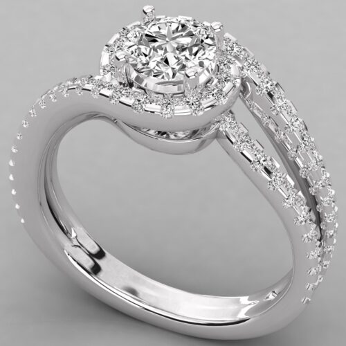 18 KT Gold Diamond Ring For Women