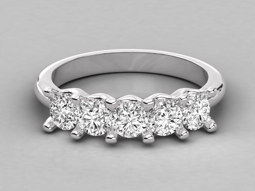 18 KT Gold Diamond Ring For Women