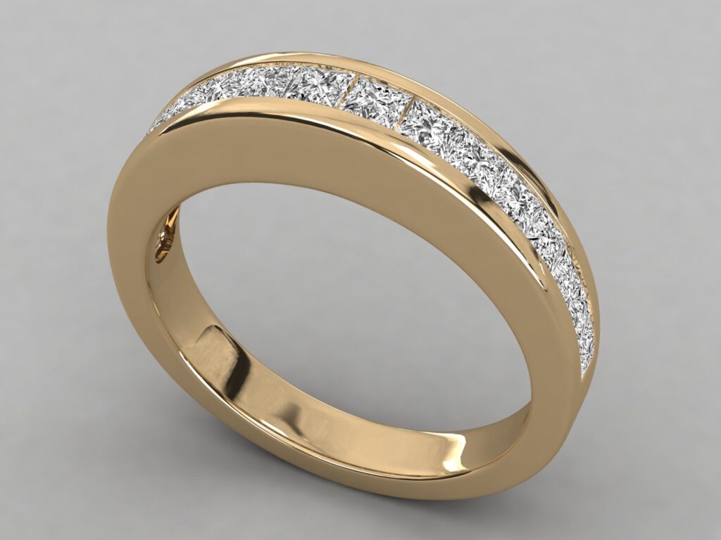18 KT Gold Diamond Ring For Women