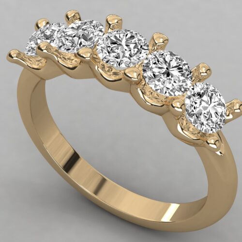 18 KT Gold Diamond Ring For Women