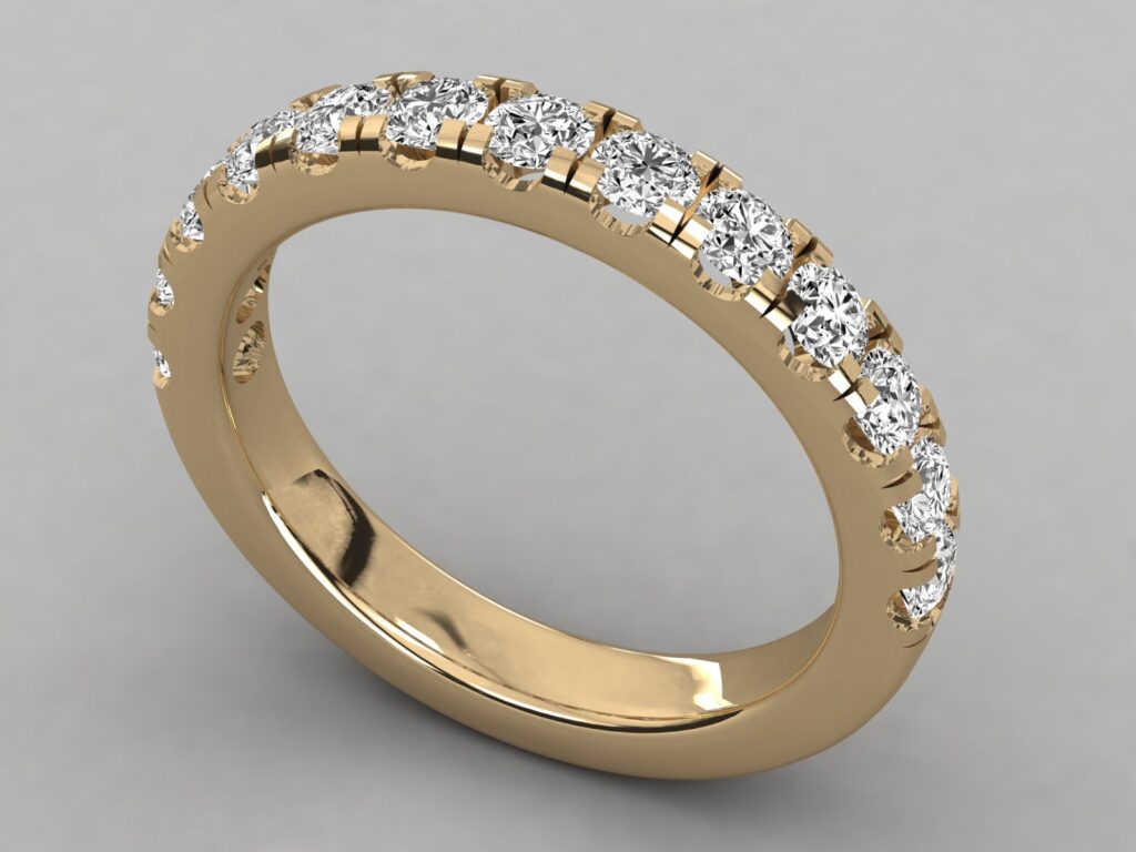 18 KT Gold Diamond Ring For Women