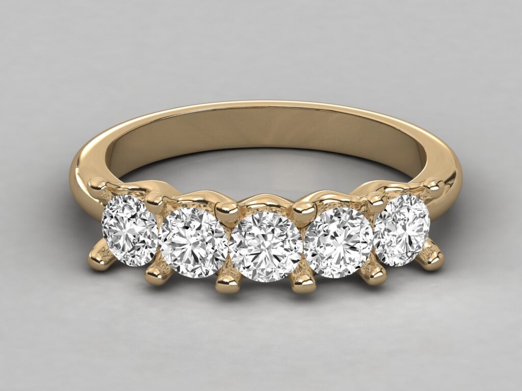 18 KT Gold Diamond Ring For Women