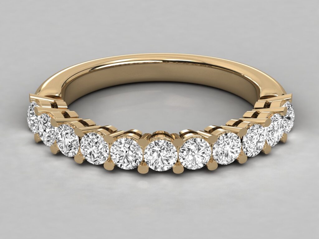 18Kt Gold Ring with 1.11 ct Lab-Grown Diamond