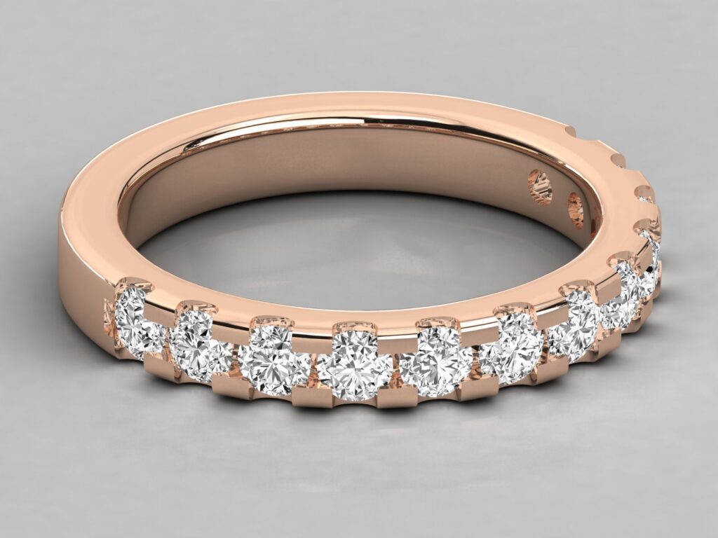 18Kt Gold Ring with 0.99 ct Lab-Grown Diamond