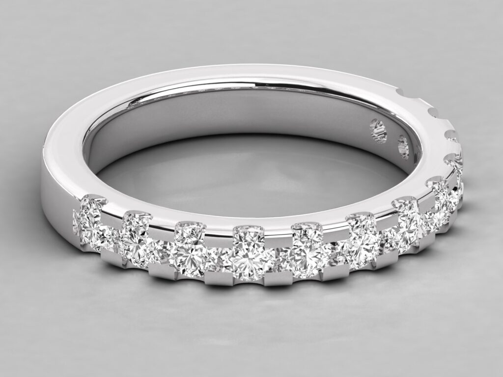 18Kt Gold Ring with 0.99 ct Lab-Grown Diamond