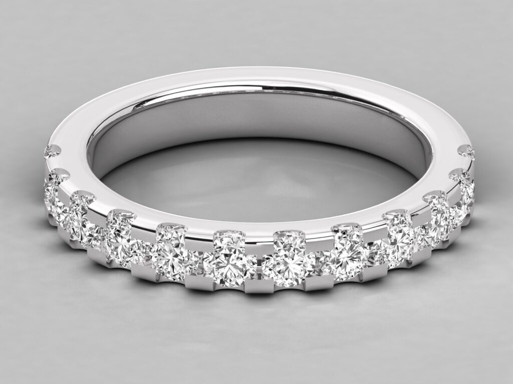 18Kt Gold Ring with 0.99 ct Lab-Grown Diamond
