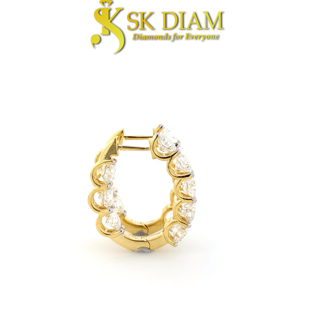 Lab-Grown Diamond Loop Earrings by SK Diam