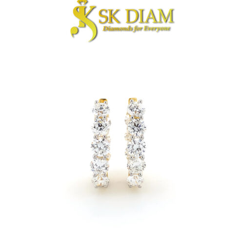 Lab-Grown Diamond Hoop Earrings by SK Diam