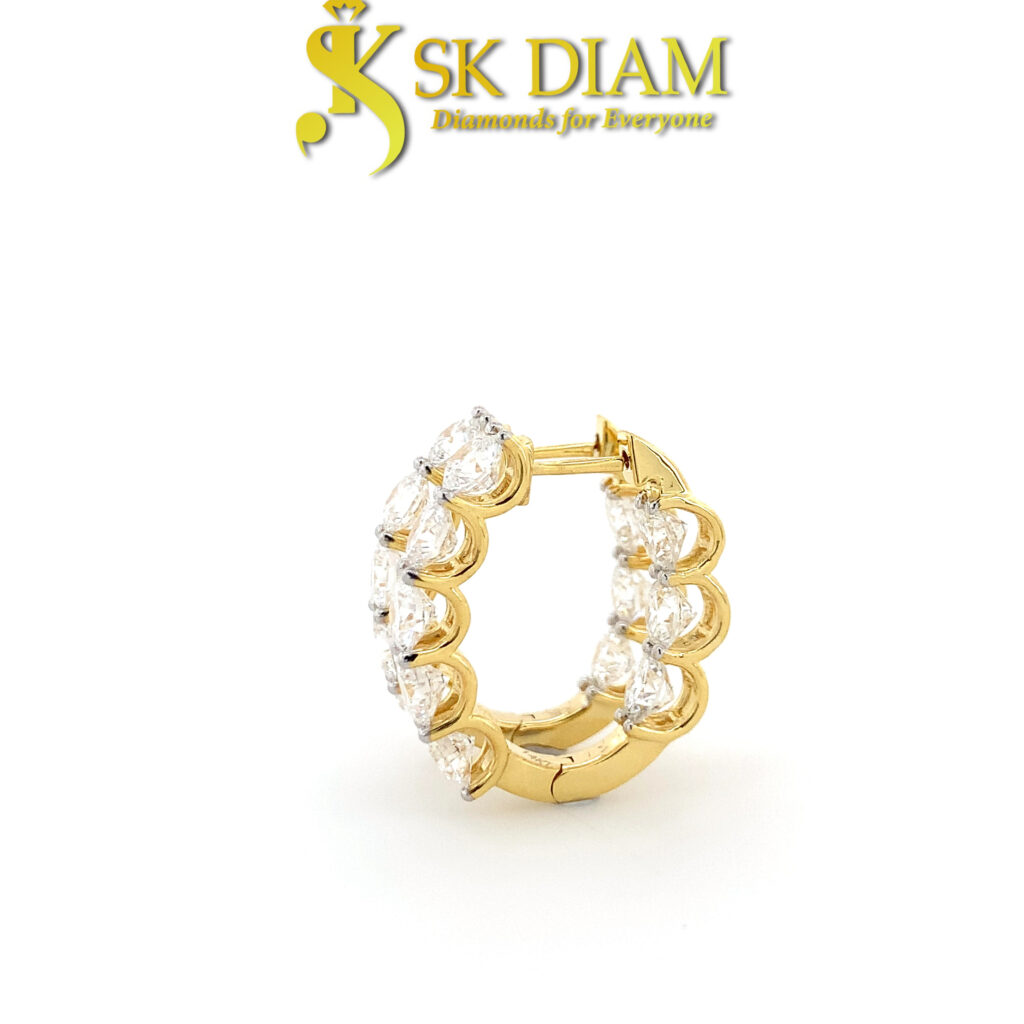 Lab-Grown Diamond Loop Earrings by SK Diam