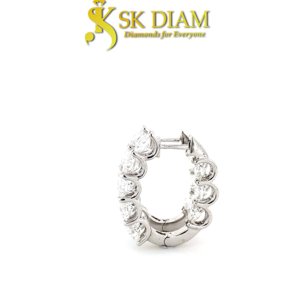 Lab-Grown Diamond Hoop Earrings by SK Diam