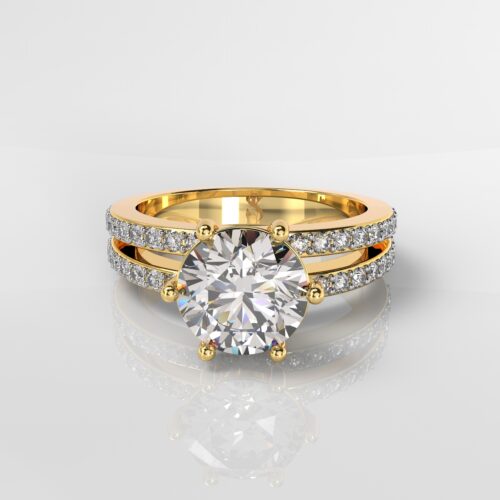 18Kt Gold Lab-Grown Diamond Ring