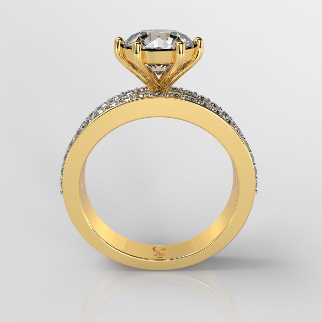 18Kt Gold Lab-Grown Diamond Ring