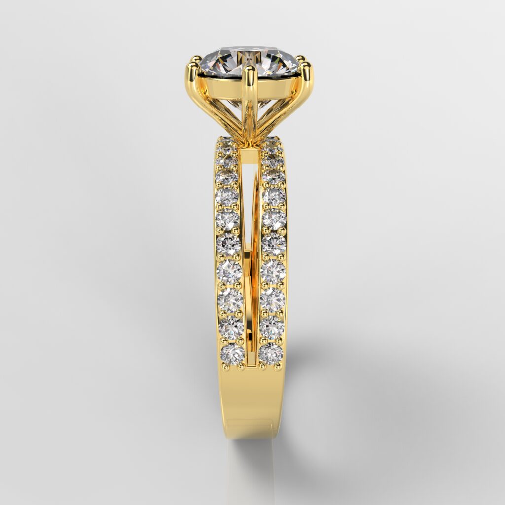 18Kt Gold Lab-Grown Diamond Ring