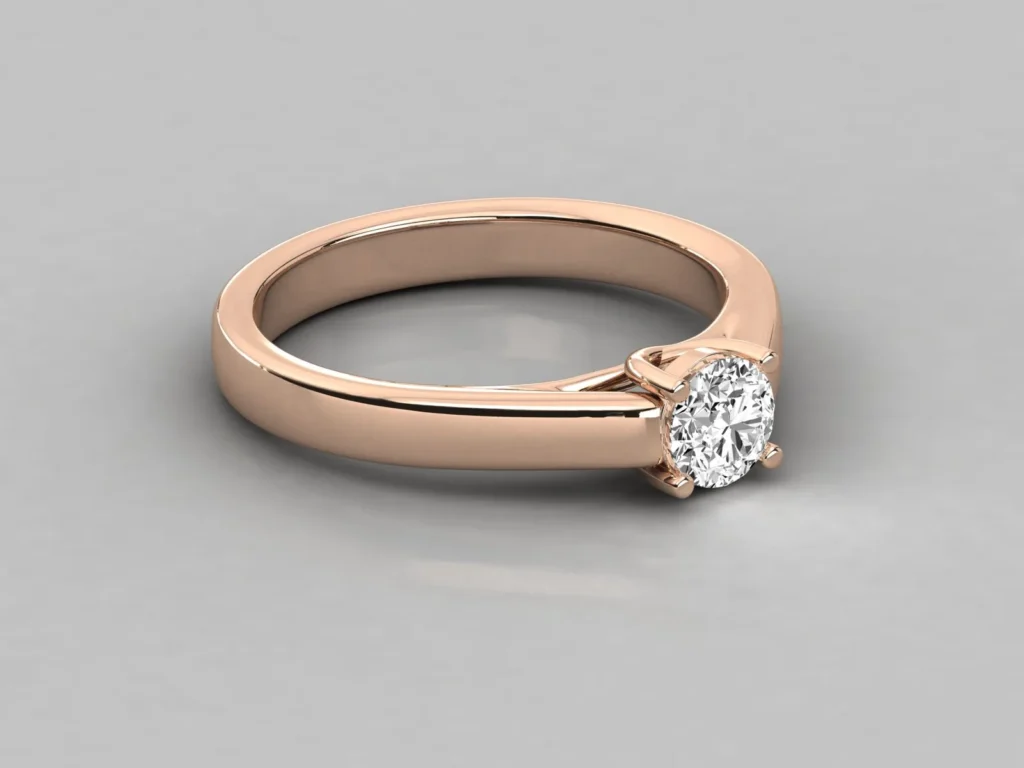 18kt Gold Ring For Woman