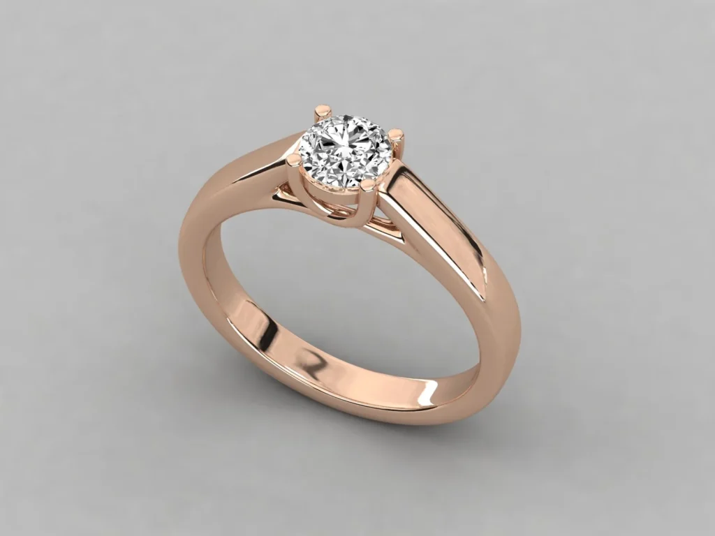 18kt Gold Ring For Woman