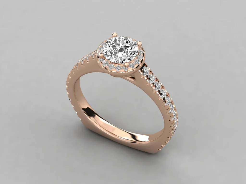 18kt Gold Ring For Woman