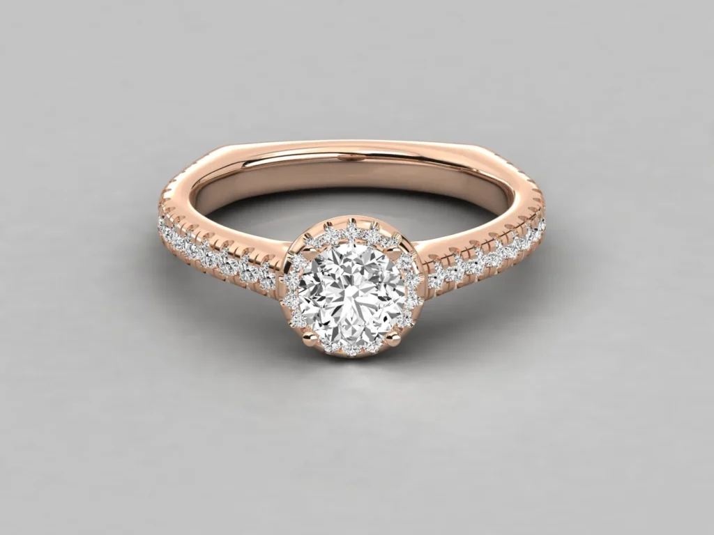 18kt Gold Ring For Woman