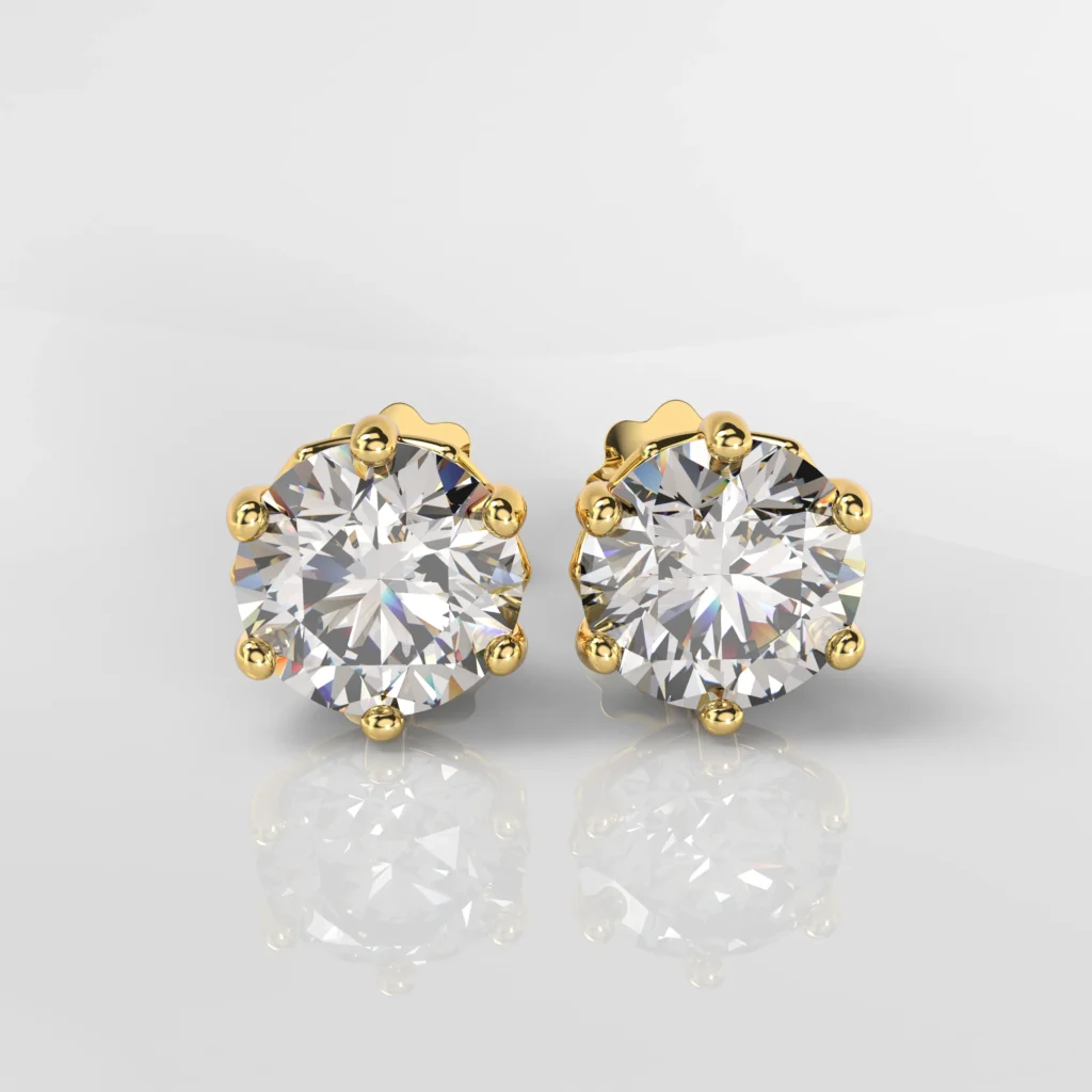 18kt Gold Stud Earring