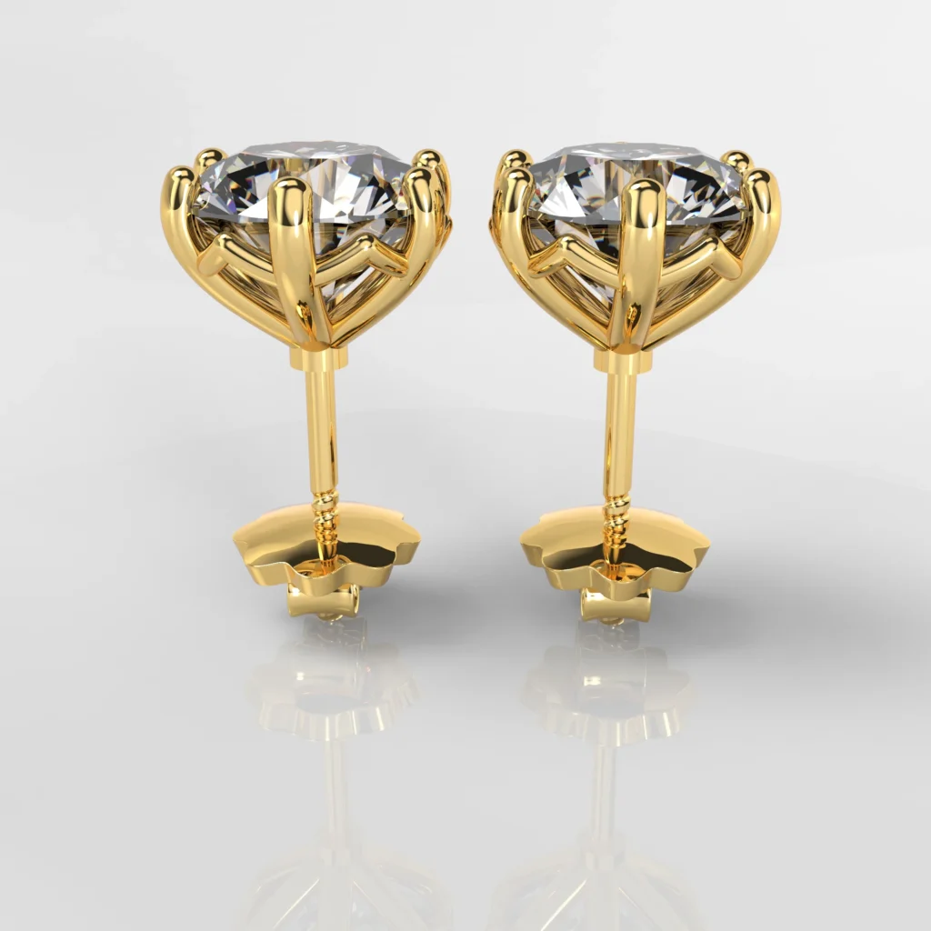 18kt Gold Stud Earring
