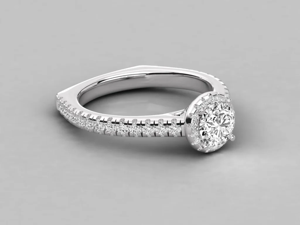 18kt Gold Ring For Woman